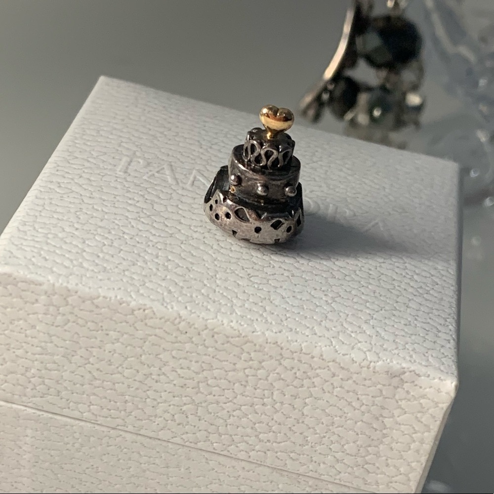 Retired PANDORA Wedding Cake Charm
